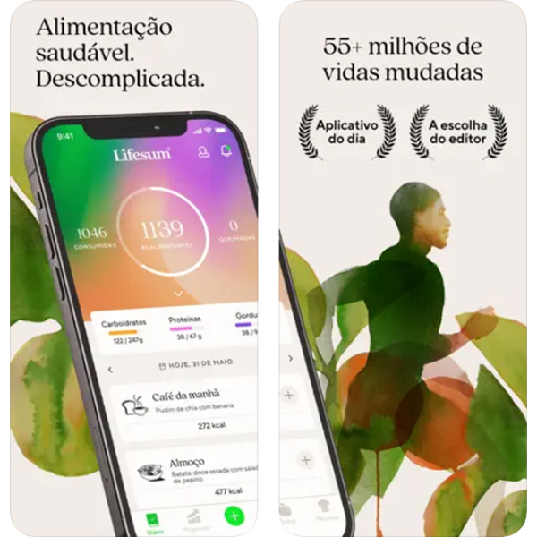 Lifesum aplicativos diário alimentar