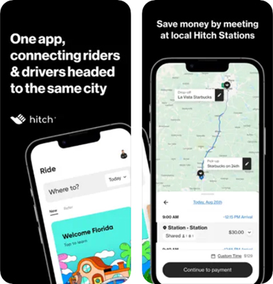 Hitch aplicativos caronas