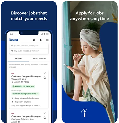 aplicativos para encontrar trabalho remoto indeed